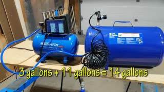 How to add tank on a small air compressor