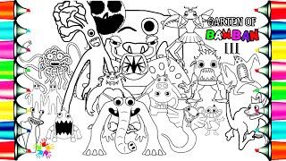 Garten of BANBAN 3 Coloring Pages/ Color ALL Monsters Full Gameplay/ Warriyo - Mortals [NCS Release] screenshot 2