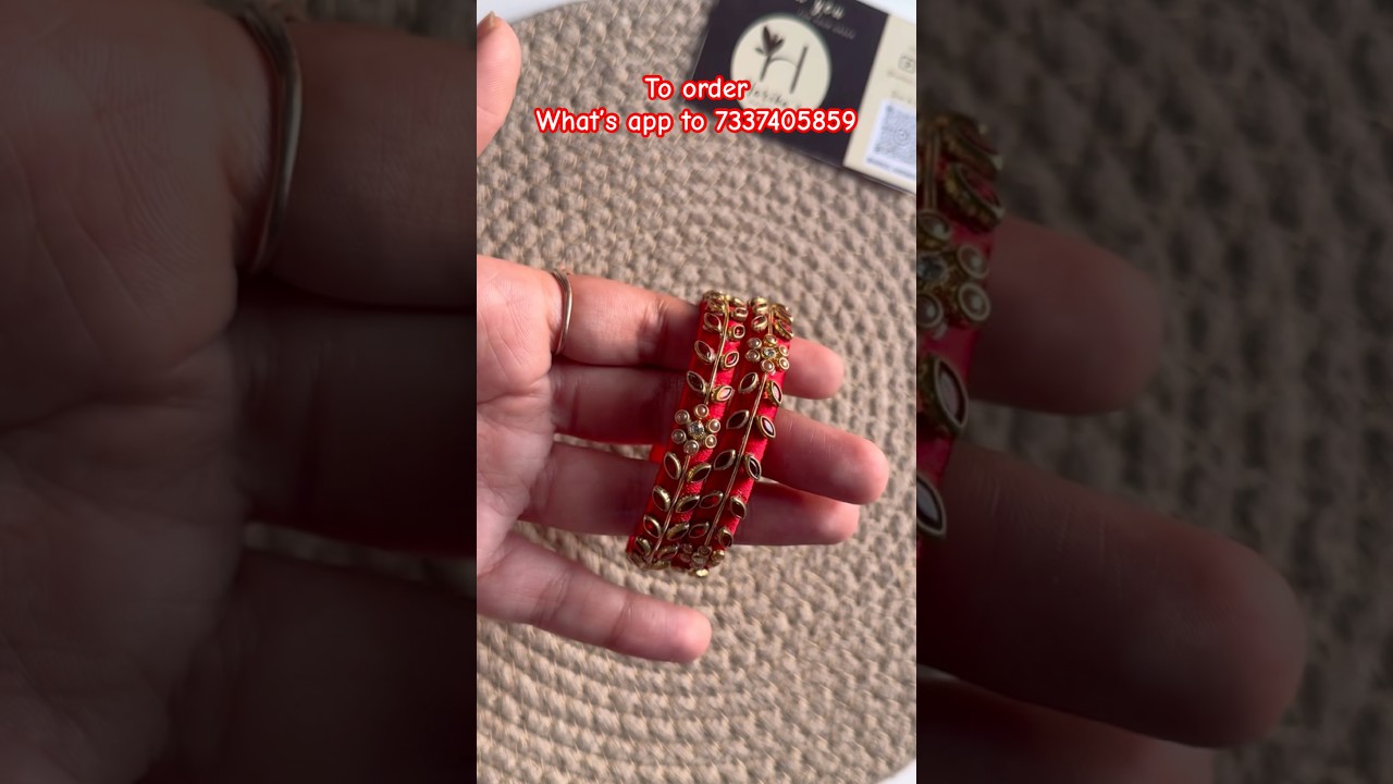 Silk thread bangle making | WhatsApp to 7337405859 for orders | 