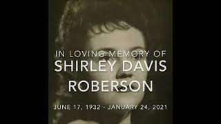 Graveside Service of Shirley Davis Roberson