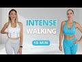 10 min intense walking workout  low impact cardio exercises  warm up  aerobics at home