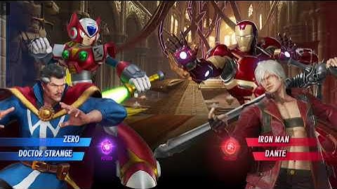 Marvel Vs. Capcom Infinite (Zero/Doctor Strange) Vs (Iron Man/Dante)