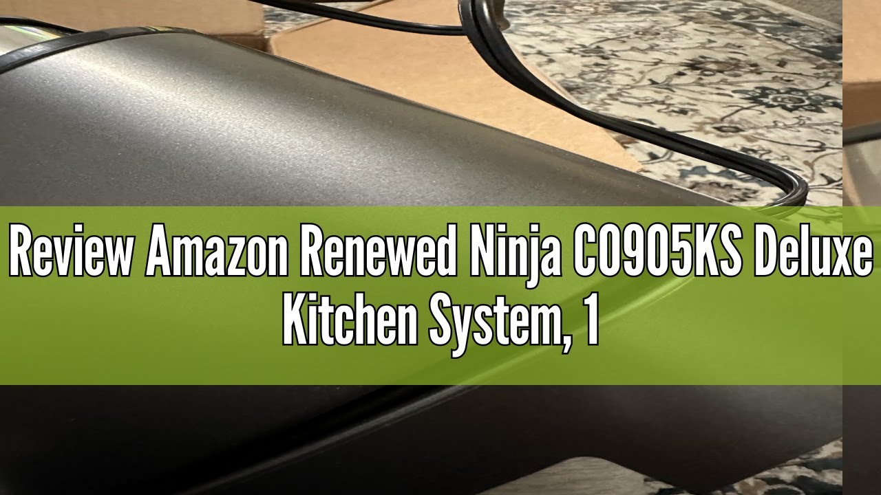 Review Amazon Renewed Ninja CO905KS Deluxe Kitchen System, 1600 WP Auto-IQ Base, 88-oz. Picther, 9-C