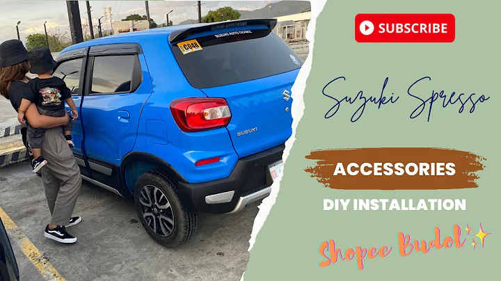 DIY installation of my car accessories from Shopee!🤩✨#suzukispresso #virtualassistant #momlife