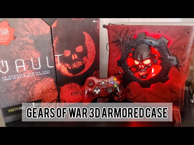 Xbox 360 - Armored Vault 3D-Gaming Case - Gears of War