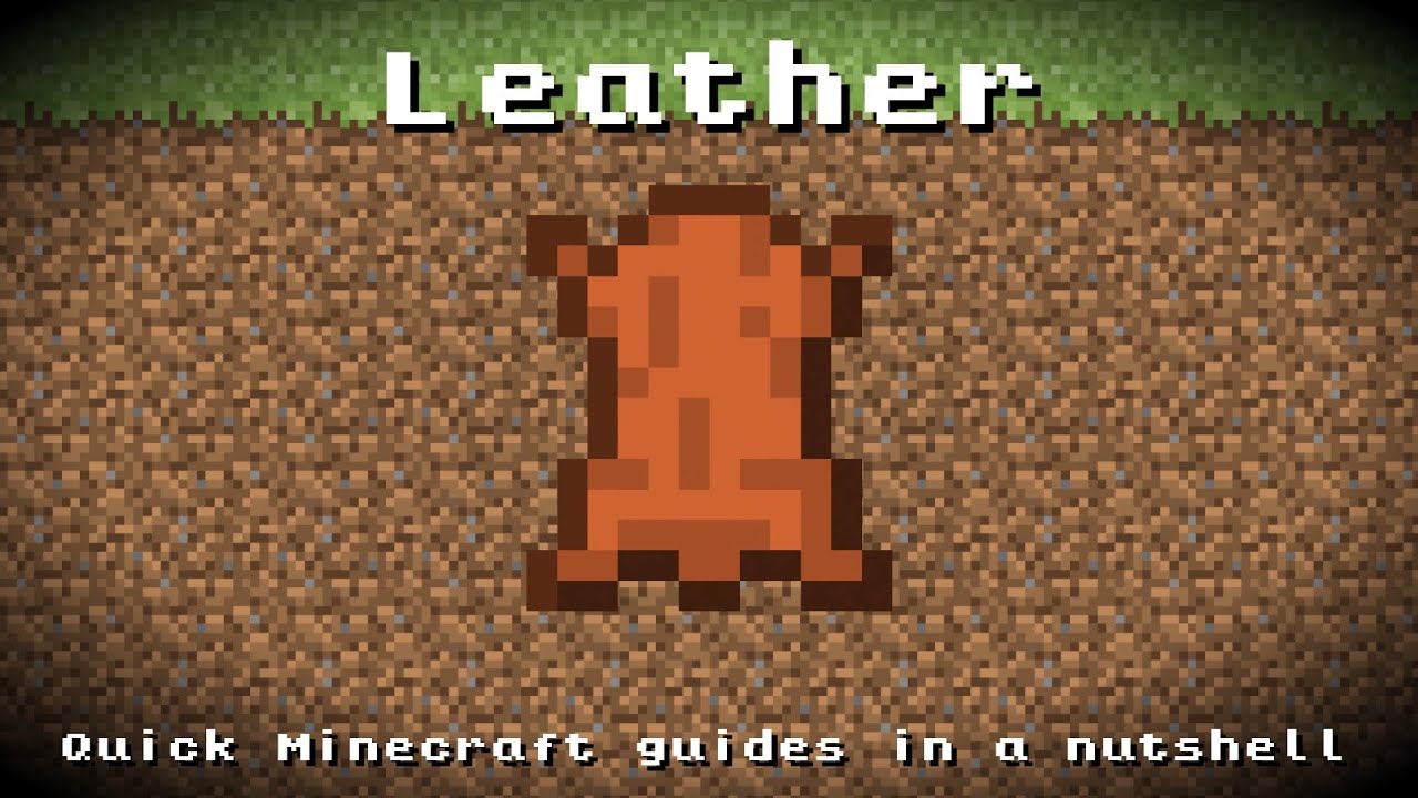 Minecraft - Leather! Recipe, Item ID, Information! *Up to date!* - YouTube