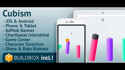 Cubism iOS & Android buildbox template - sellmyapp.com