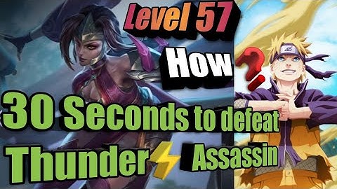 Naruto Slugfest | Only 30 Seconds to defeat Level 57 Thunder Assassin | Skyladder | Best PvP MMORPG