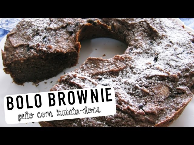BOLO BROWNIE DE CHOCOLATE (SEM GLÚTEN) COZINHA FIT