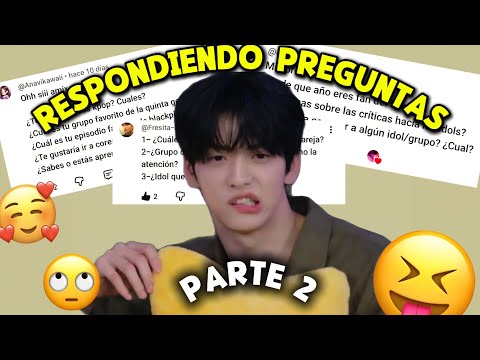 Answering questions (Part 2)