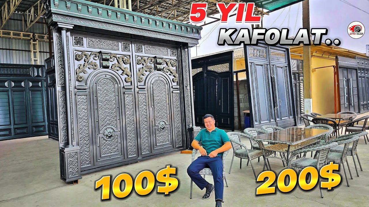 ЯНГИ ФАСОНДАГИ ХАЙТЕК ТЕМИР ДАРВОЗА НАРХЛАРИ..АВТО ОЛАМ