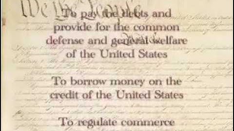 The Enumerated Powers of the Legislative Branch of the Federal Government