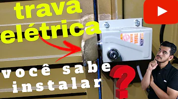 Como funciona a trava do portão elétrico?