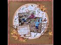 Fall Scrapbook layout using free sketch from Allison Davis and Scrapbook Generation
