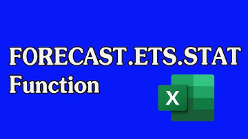How to Use the FORECAST.ETS.STAT Function in Excel