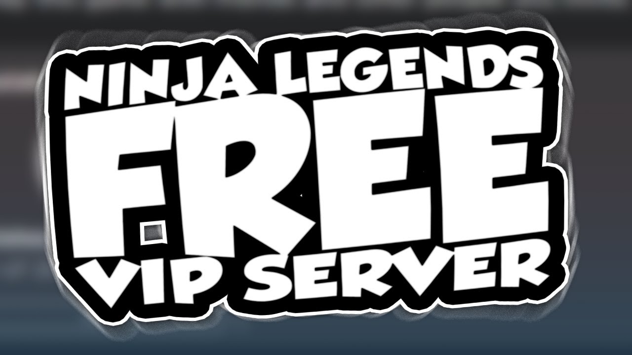 Ninja Legends Free Vip Server Youtube
