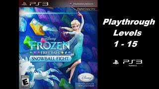 Frozen Free Fall: Snowball Fight (Sony Playstation 3) Levels 1 - 15 (Gameplay) The Ps3 Files