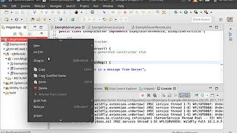 How To Create A Simple JAVA EJB App Using Eclipse and Wildfly 10 easily.