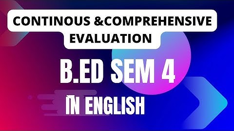 Continous and comprehensive Evaluation |Cce file |B.ed sem 4 |Internship file