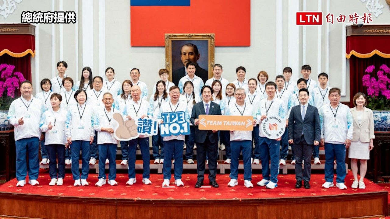亞洲蝶王再摘金!接見亞運代表團選手 賴清德:一定給予最有力支持 亞洲蝶王再摘金!接見亞運代表團選手 賴清德:一定給予最有力支持