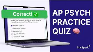 AP Psychology Quiz: Generate a Practice Test in StarSpark screenshot 1