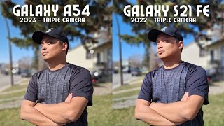 Samsung Galaxy A54 vs Galaxy S21 FE camera comparison!