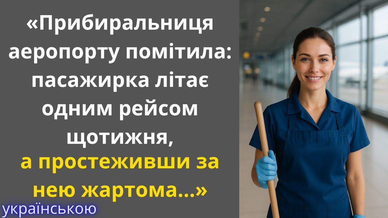 Прибиральниця аеропорту помітила що пасажирка літає одним рейсом щотижня, а простеживши за нею...