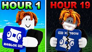 I Spent 24 HOURS Straight in Roblox Kids