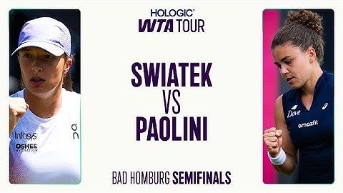 Iga Swiatek Vs. Jasmine Paolini | Bad Homburg Semifinals 2025 | WTA Match Highlights