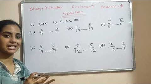 Class-4 maths #Chapter-7 Fraction # Exercise -1