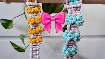 Macrame 🎀  knots Bowtie. Part. 14 Slow tutorial. DIY