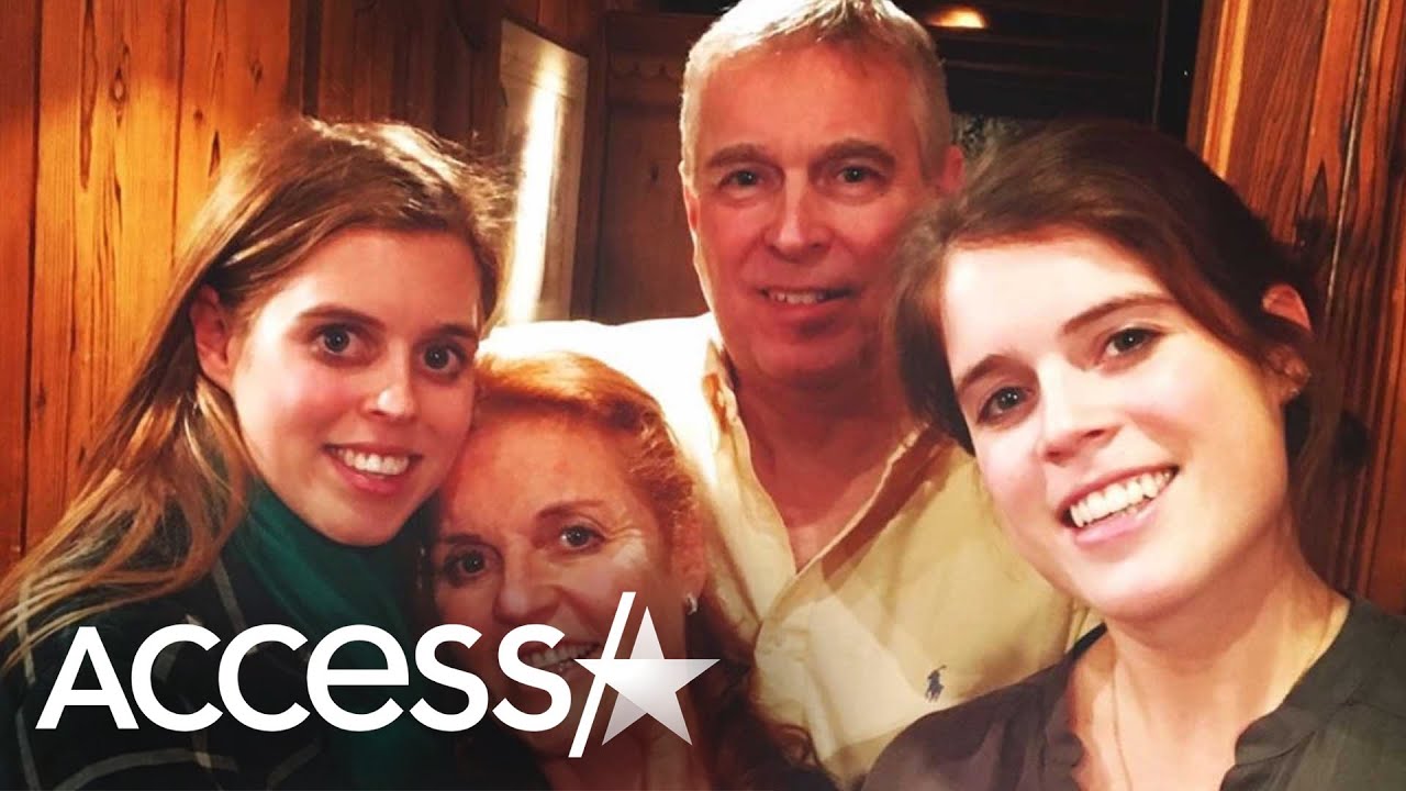 Prince Andrew Poses With Sarah Ferguson, Princess Eugenie & Princess Beatrice