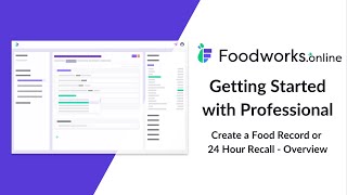 Foodworks.online Professional - Create a Food Record or 24 Hour Recall screenshot 2