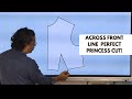 Princess Cut Blouse Drafting Step-by-Step | Across Front Line Method | NIMT