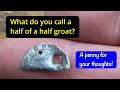 What do you call half of a Half Groat. Elizabeth 1st medieval hammered silver coin metal detecting.
