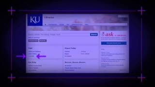 Welcome To KU Libraries (SPED Intro)