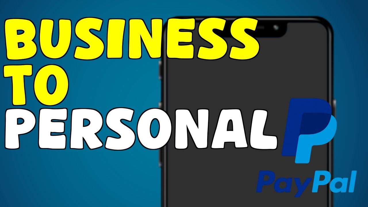 How To Switch a Business Account To a Personal One Paypal.. STEP BY ...