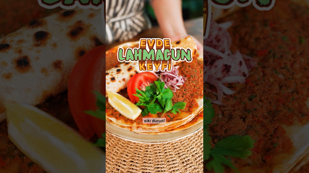 FIRIN YOK ❌ ROBOT YOK ❌ Evde Lahmacun Keyfi 🤩 #kolayyemektarifleri FIRIN YOK ❌ ROBOT YOK ❌ Evde Lahmacun Keyfi 🤩 #kolayyemektarifleri
