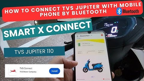How to connect TVS Jupiter with Mobile Phone by Bluetooth | Smartxconnect #jupiter110