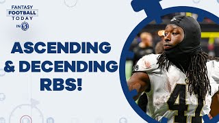 RBs Progression or Regression: Kamara, Jacobs, Sanders & more! (Fantasy Football Today in 5 Podcast) screenshot 3