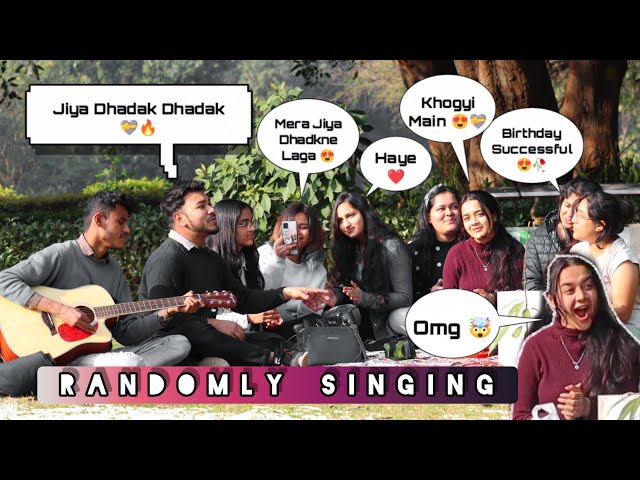 Jiya Dhadak Dhadak Jaaye | Crazy Singing Reaction Video In Public |Birthday Special | Kardiya Prank class=