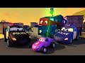 Трансформер Карл и Полицейские грузовики в Автомобильном Городе| Мультик про грузовички для детей