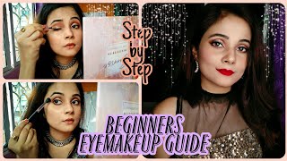 Beginners Eye Makeup Tutorial | All under 500 | How to apply eyeshadow step by step