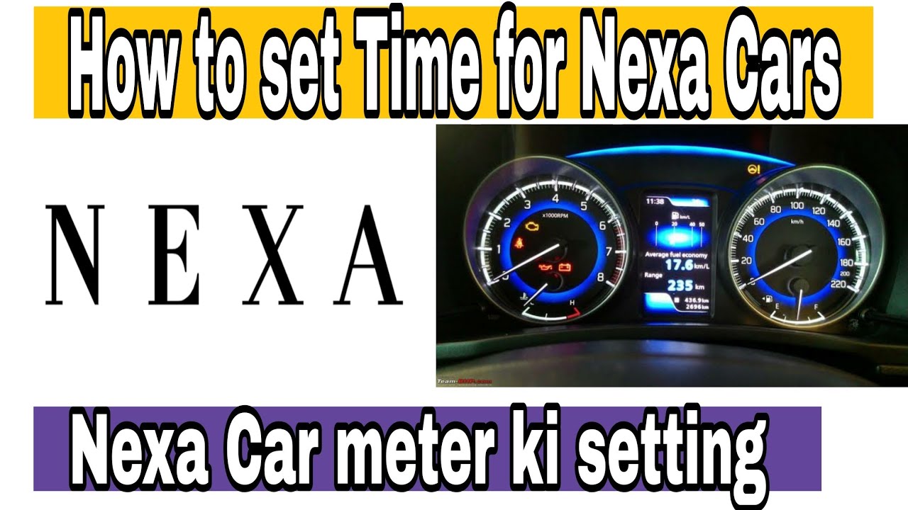How to set time in baleno? Change Meter Settings for Nexa Cars Full