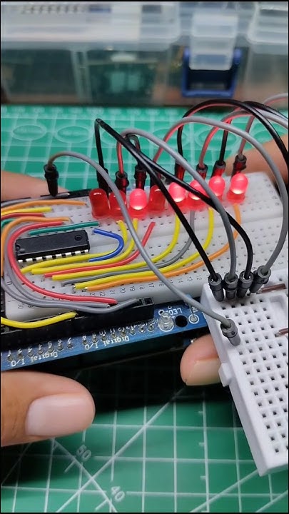 integrado 74HC595 con ARDUINO #arduino #diy #robotic #electronics # ...