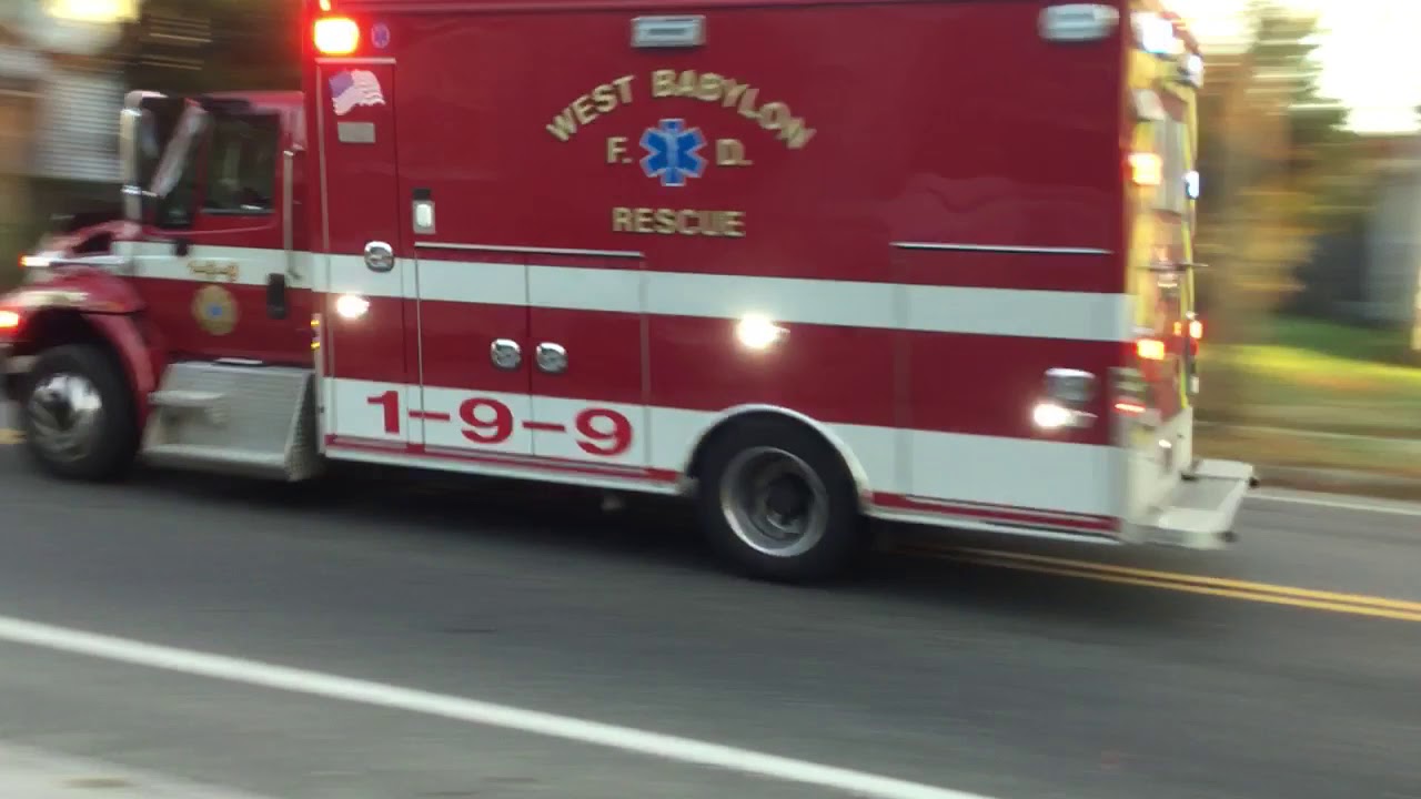 West Babylon Fire Department Ambulance 199 Responding YouTube