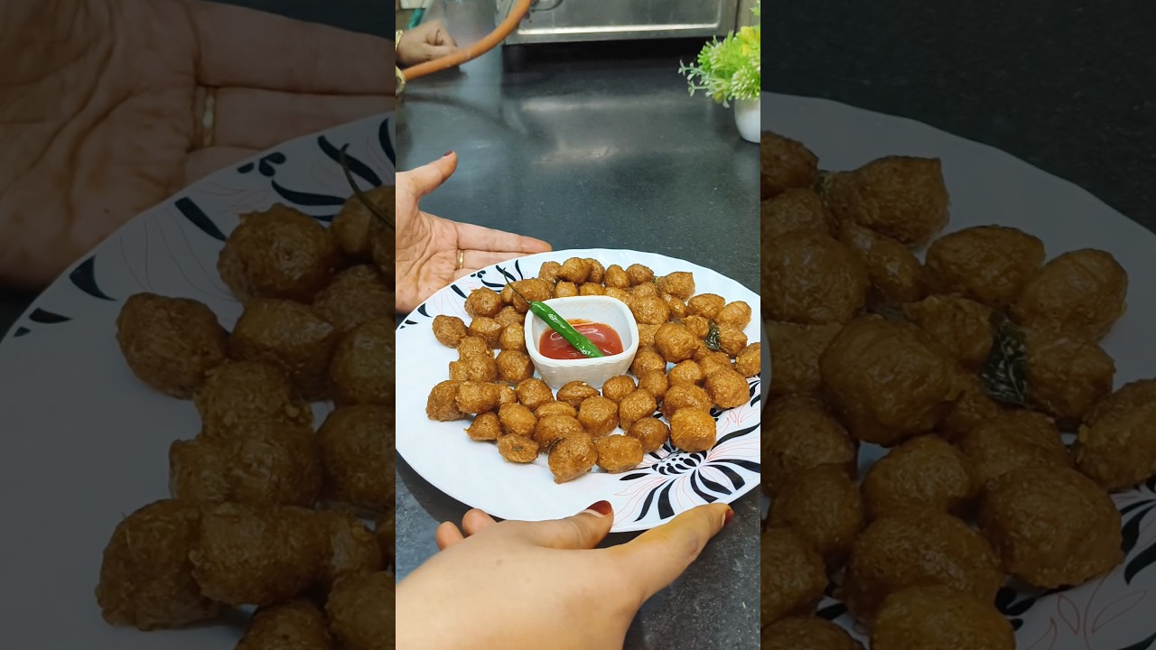 simple snacks 😋 soyabean chunks fry 😋 
