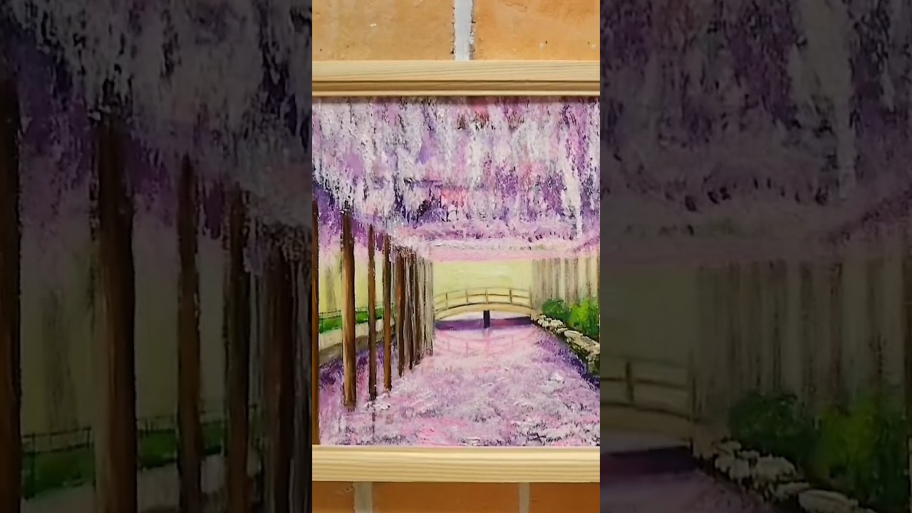 藤祭り】#油彩画 #芸術 #油絵 #絵 #アート #oilpainting #oil #painter