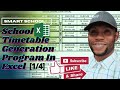 School Timetable Generator | Classwise & Teacherwise Pt.1