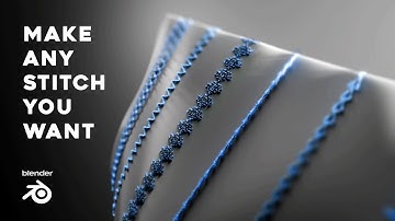 Improving My Procedural Stitching System - Blender Tutorial